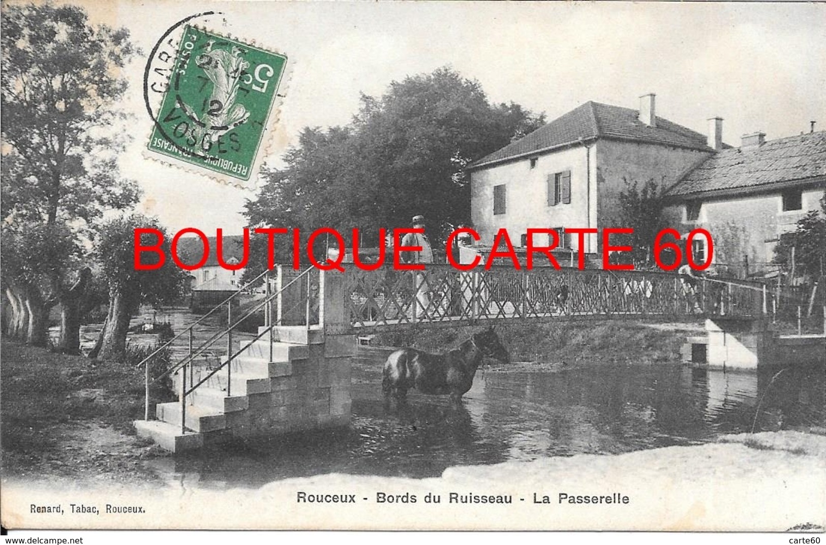 88 - ROUCEUX - BORDS DU RUISSEAU - LA PASSERELLLE - Other & Unclassified