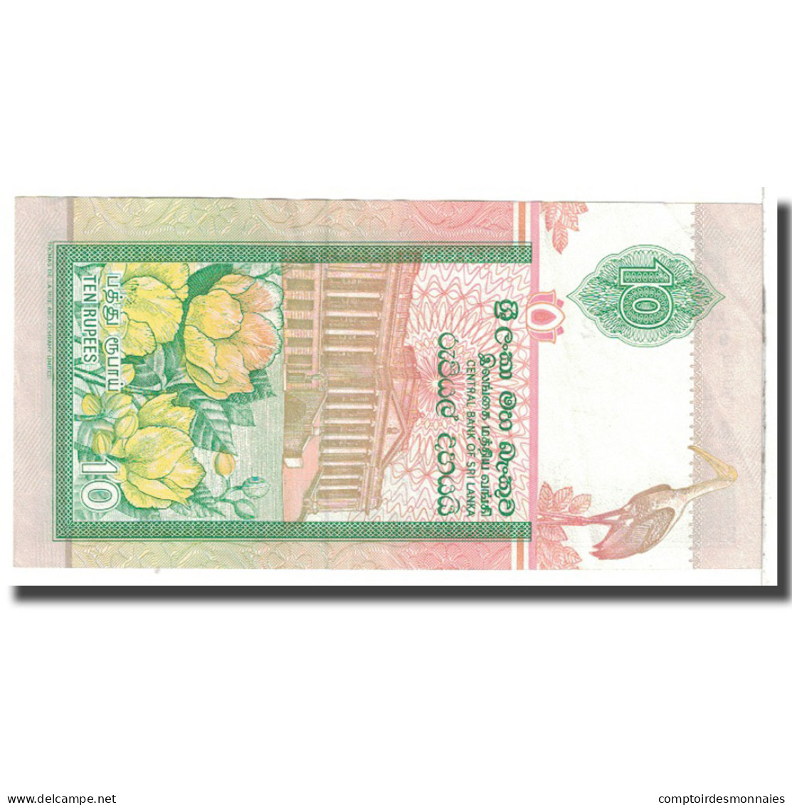 Billet, Sri Lanka, 10 Rupees, 1991, 1991-01-01, KM:102b, NEUF - Sri Lanka