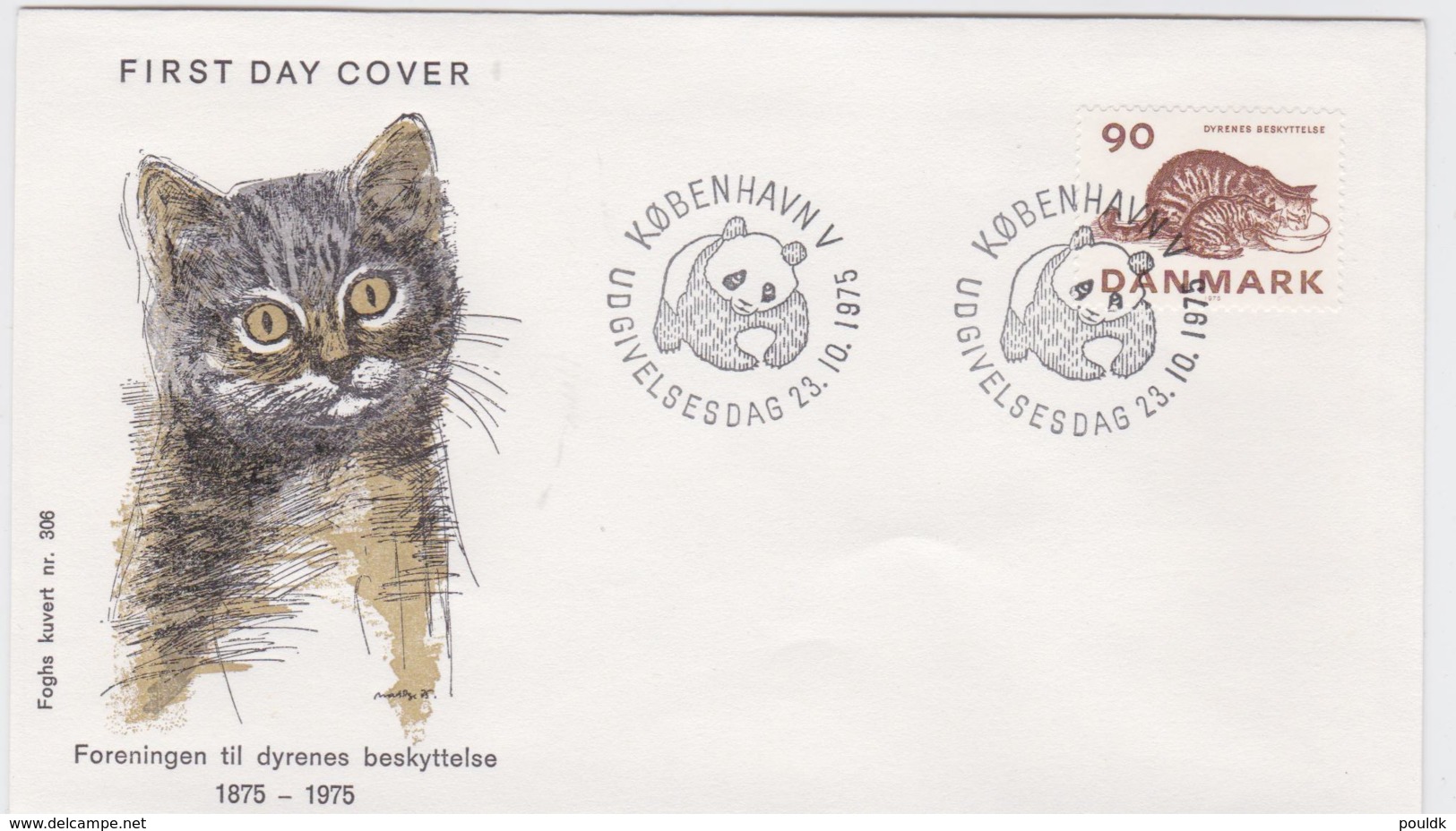 Denmark FDC 1975 Animals   (G103-40) - FDC