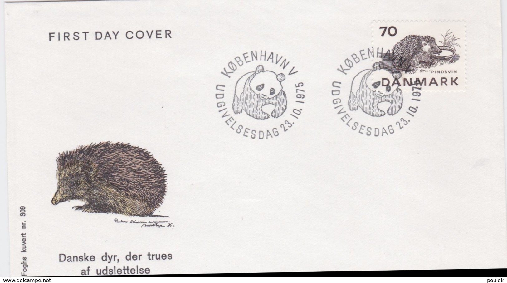 Denmark FDC 1975 Animals   (G103-40) - FDC