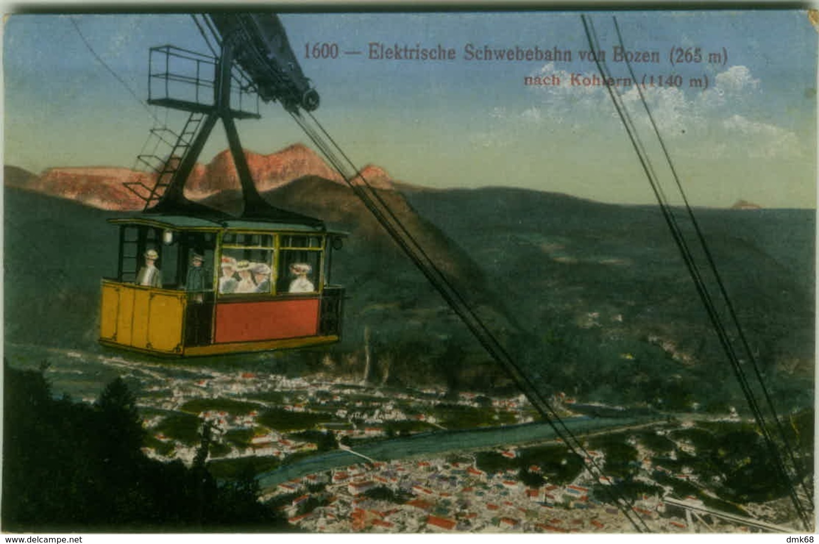 BOLZANO - ELEKTRISCHE SCHWEBEBAHN VON BOZEN  NACH KOHLERN - EDIT B. LEHRBURGER - 1910s (BG4414) - Bolzano (Bozen)