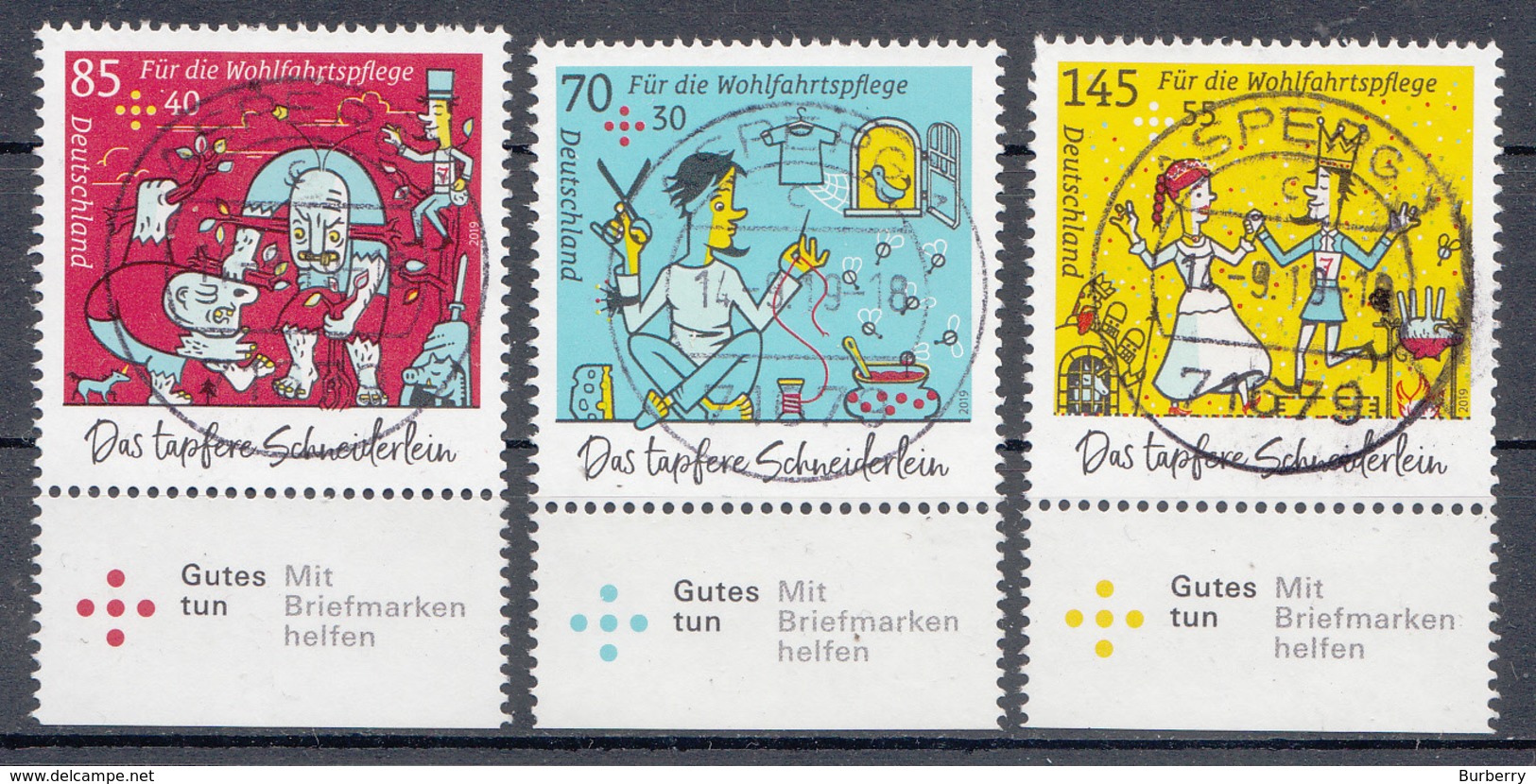 Bund - Neuheiten 2019 Mi. 3438-40 - Rundgestempelt - Usati