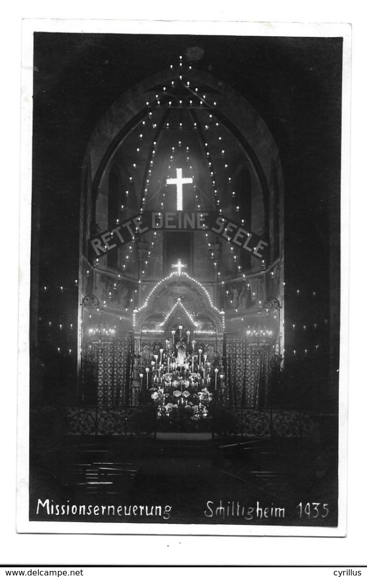 67 - SCHILTIGHEIM - Carte Photo Missionserneuerung 1935. (photo DETTLING) - Schiltigheim