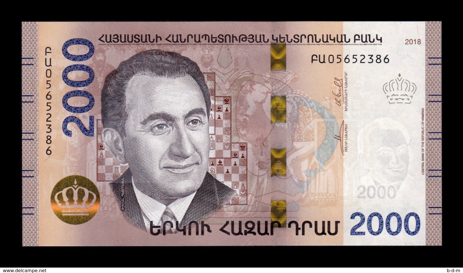 Armenia 2000 Dram 2018 Pick New SC UNC - Armenia