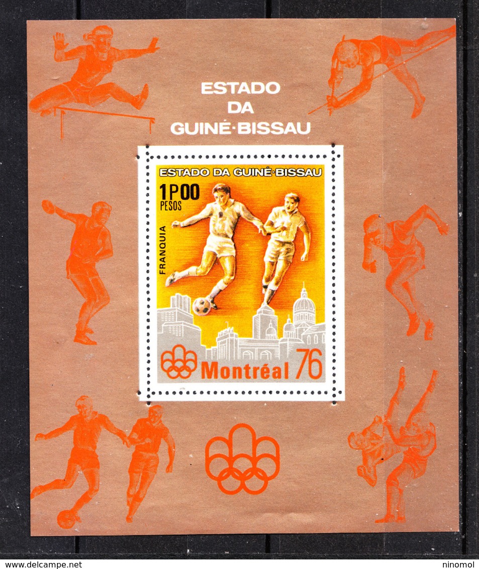 Guinea Bissau   - 1976.  Calcio:Torneo Olimpico. Raro Sheet Football: Olympic Tournament. Rare MNH Sheet - Estate 1976: Montreal