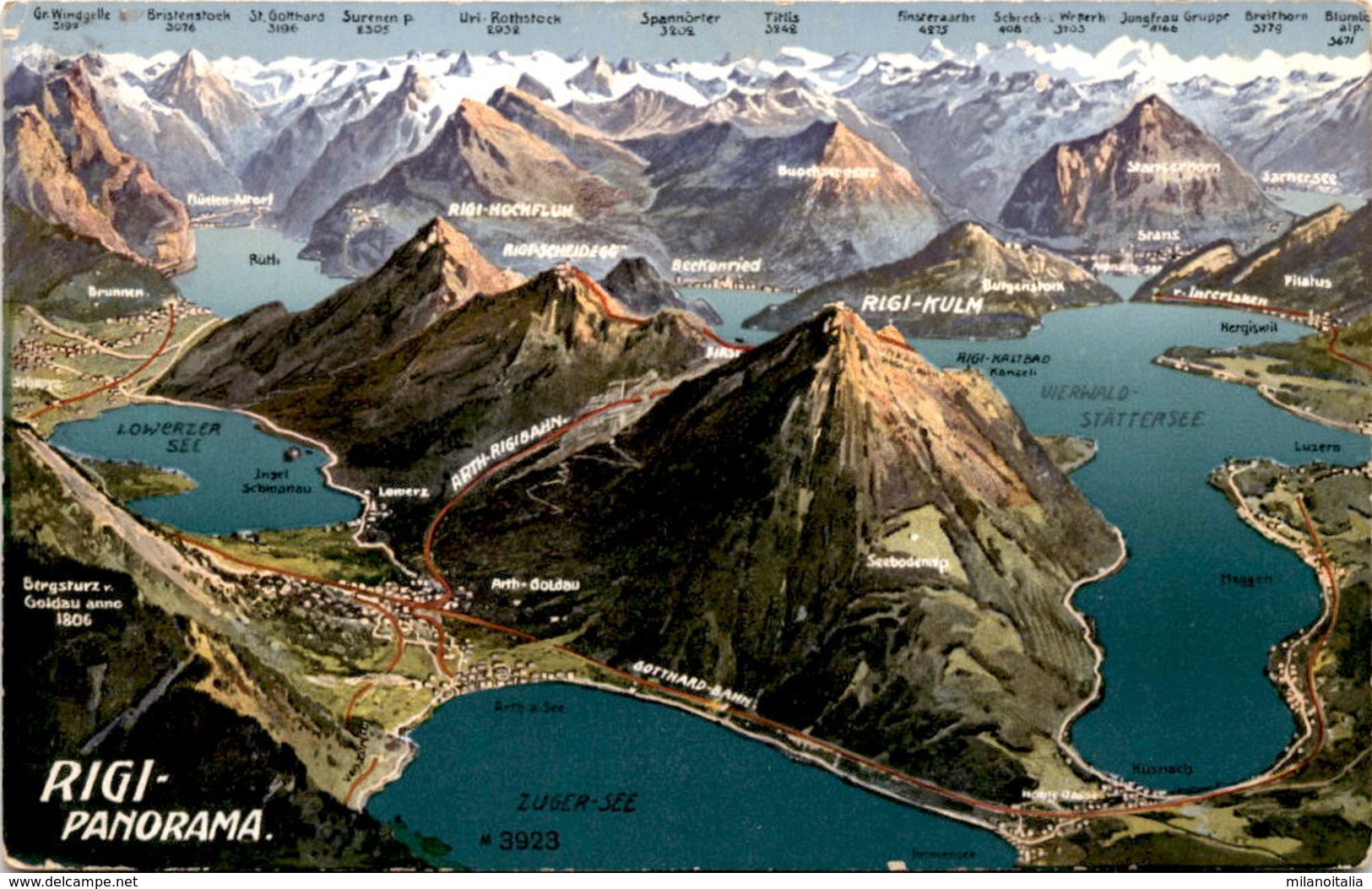 Rigi-Panorama * 25. 6. 1913 - Autres & Non Classés