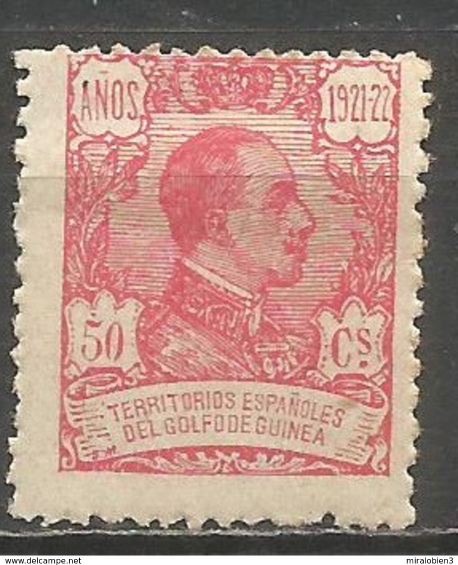 GUINEA ALFONSO XIII EDIFIL NUM. 163 * NUEVO CON FIJASELLOS - Guinea Espagnole