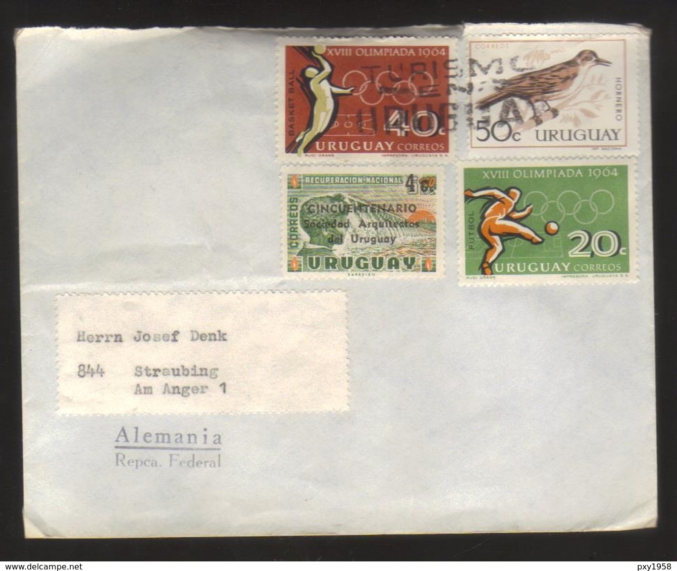 8212- Uruguay , Cover From Casupà To Germany – - Uruguay