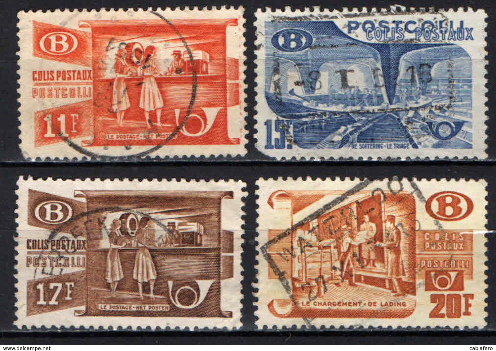 BELGIO - 1950 - SMISTAMENTO POSTALE - USATI - Altri & Non Classificati