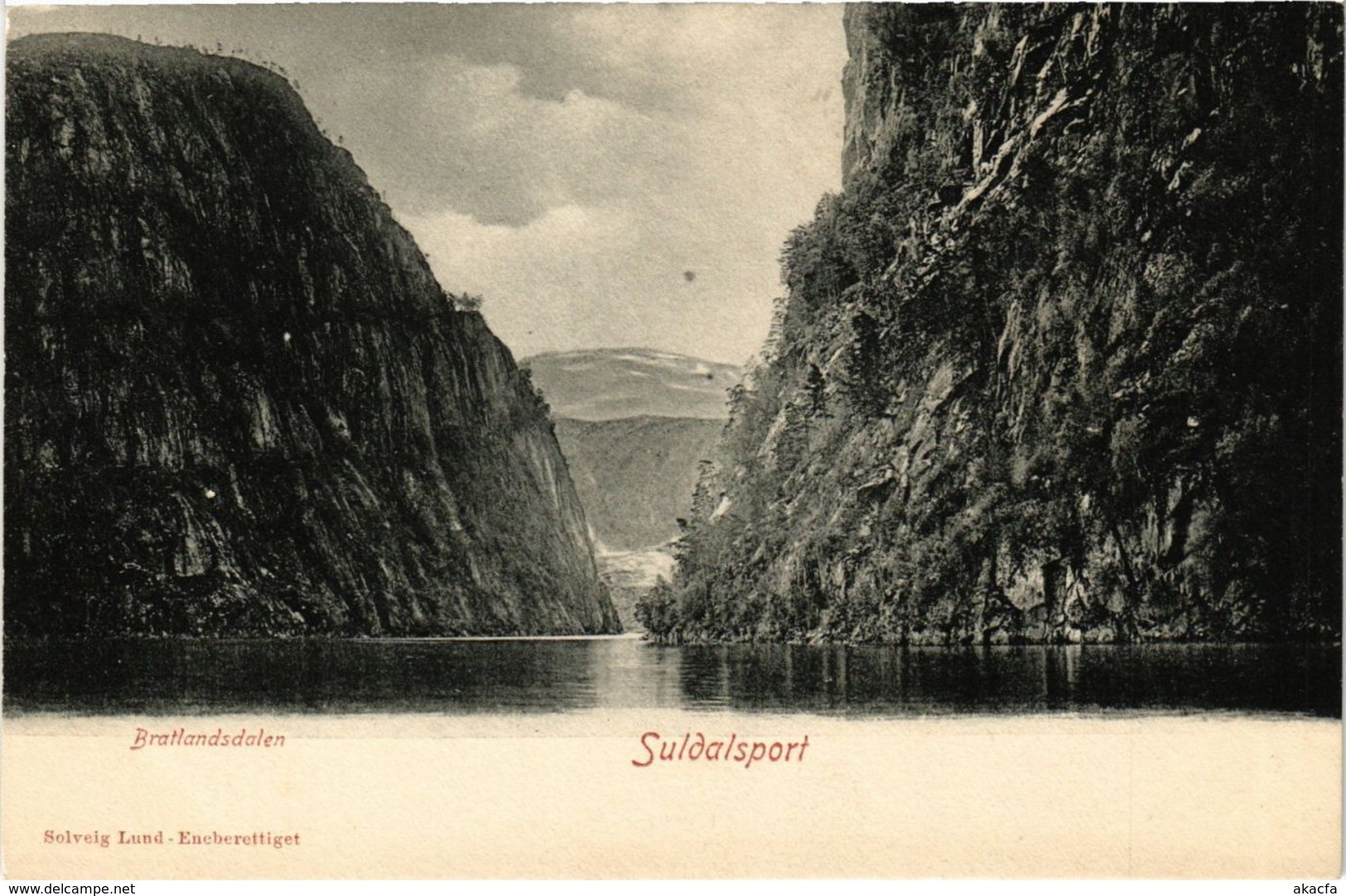 CPA AK NORWAY Suldalsport (257497) - Norway