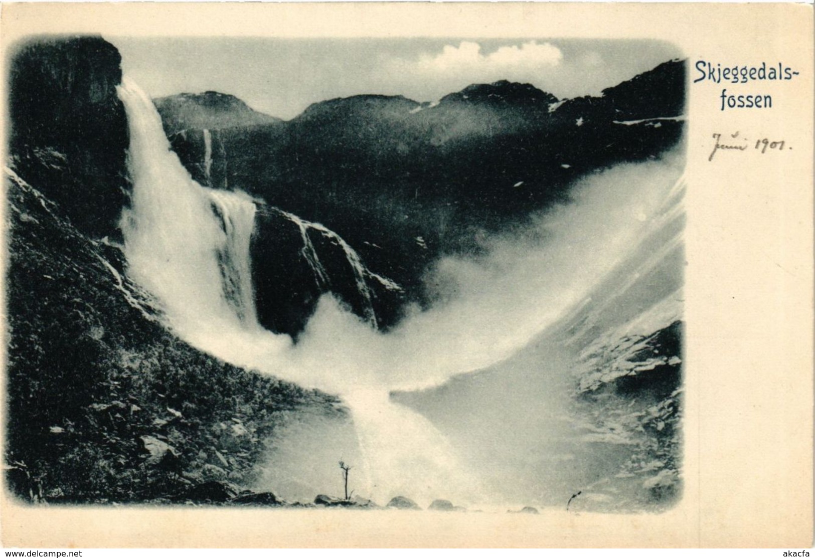 CPA AK NORWAY Skjeggedalsfossen (257501) - Norvège