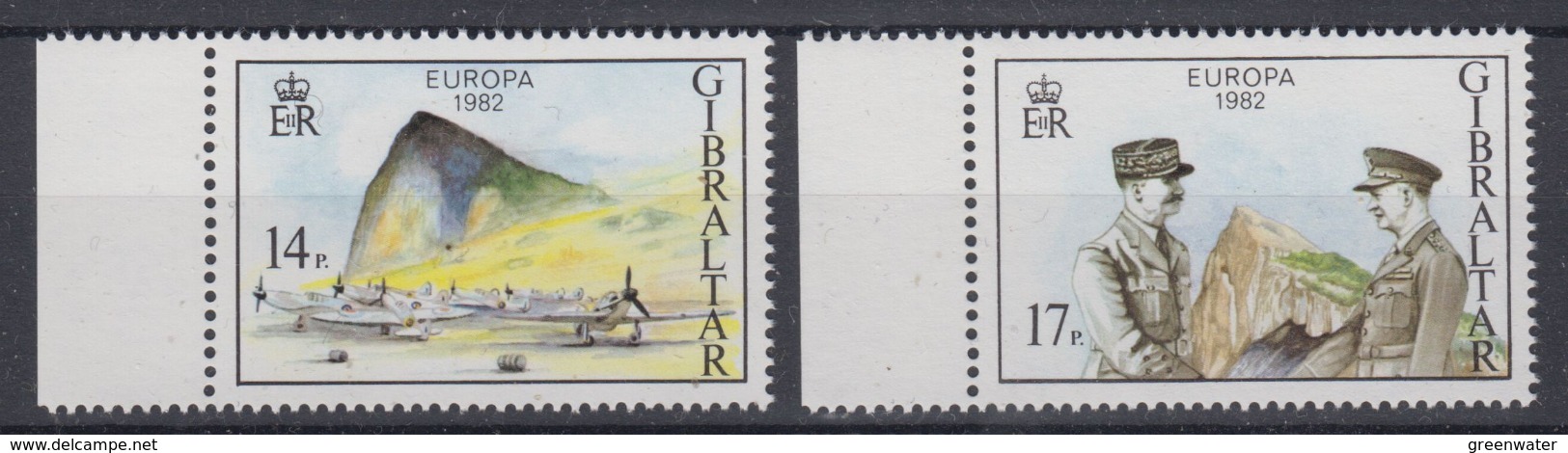 Europa Cept 1982 Gibraltar 2v ** Mnh (44895) ROCK BOTTOM PRICE - 1982