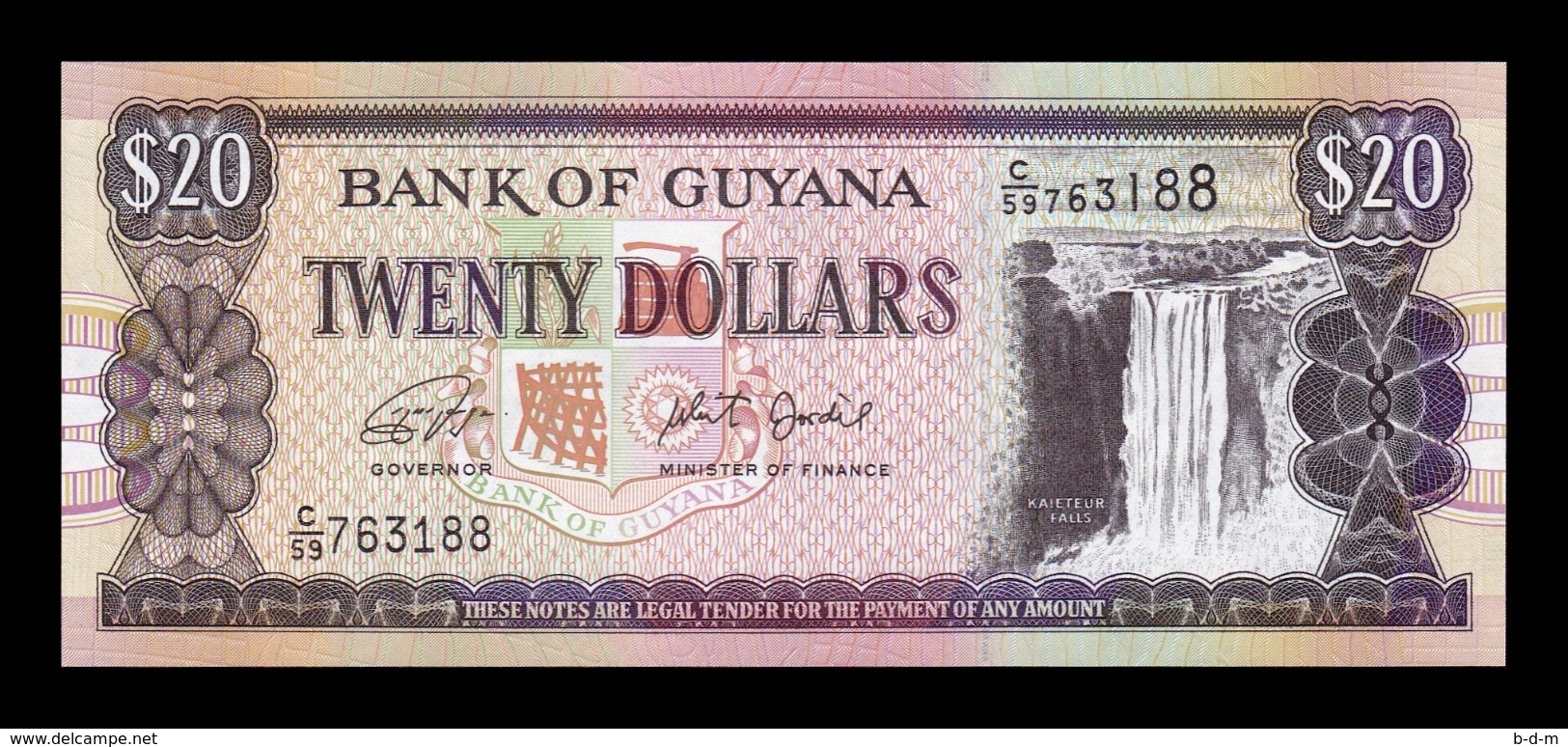 Guyana 20 Dollars 2018 (2019) Pick 30 New SC UNC - Guyana