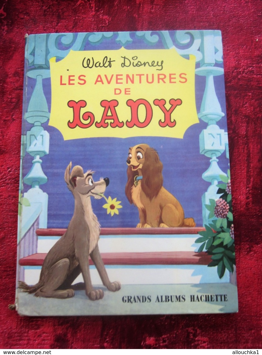 Les Aventures De Lady, Walt Disney,Collection Grands Albums Hachette, éditions Livre D'occasion Ancien Pour Enfants - Other & Unclassified