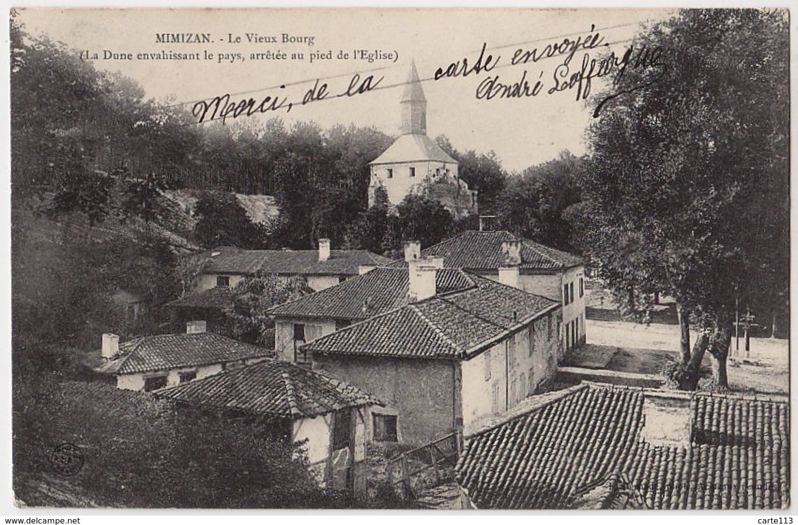 40 - B17059CPA - MIMIZAN - Le Vieux Bourg, Carte Pionniere - Très Bon état - LANDES - Mimizan