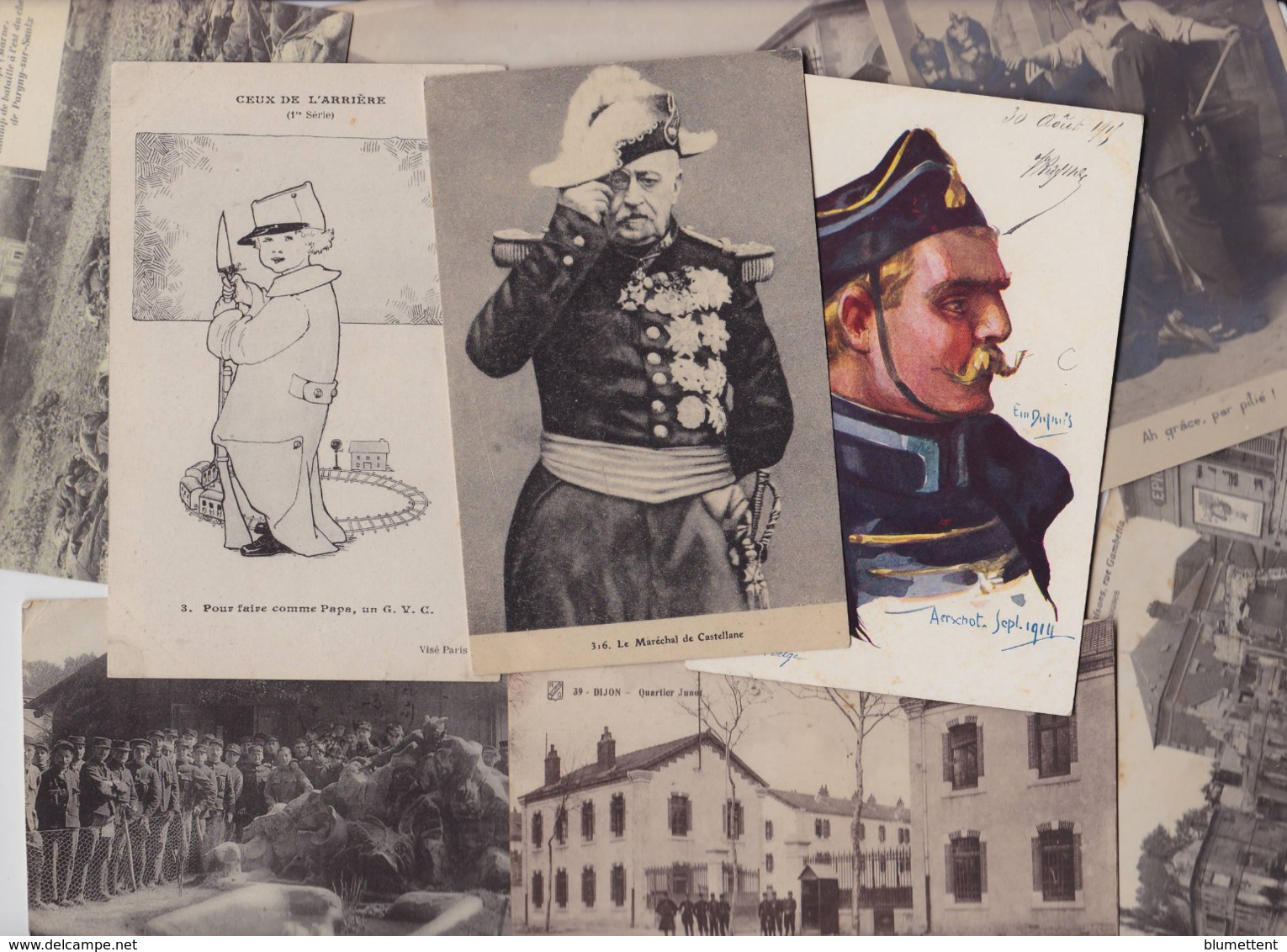 Lot 2203 De 10 CPA Militaires Militaria Guerre War Déstockage Pour Revendeurs Ou Collectionneurs - 5 - 99 Postcards