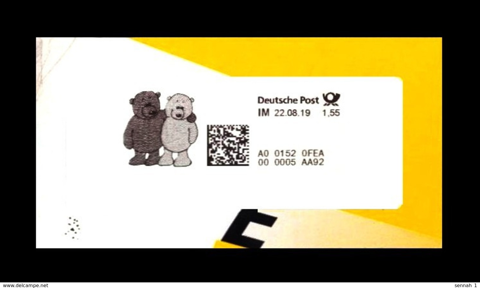 Bund / Germany: Internetmarke 'Teddybär, 2019' / Internet Stamp 'Teddy Bear' - Muñecas