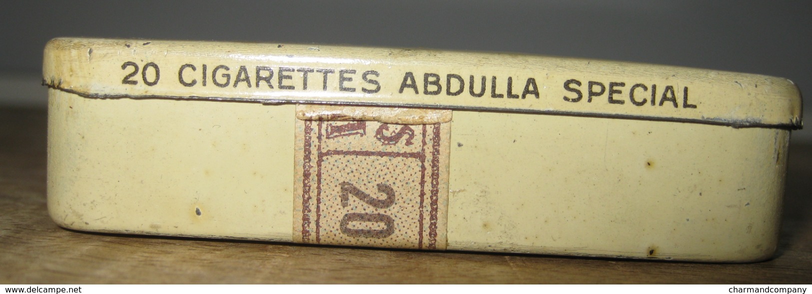 Antique Empty 20 Cigarette Tin - Boîte Ancienne Cigarettes ABDULLA SPECIAL Egyptian Blend / 5 Scans - Tabaksdozen (leeg)