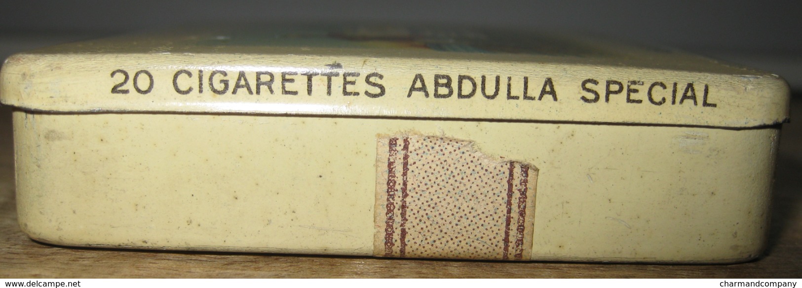 Antique Empty 20 Cigarette Tin - Boîte Ancienne Cigarettes ABDULLA SPECIAL Egyptian Blend / 5 Scans - Tabaksdozen (leeg)