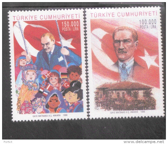 CEPT Nationale Feste Und Feiertage / Holiday Türkei 3148 - 3149  ** Postfrisch, MNH, Neuf - 1998