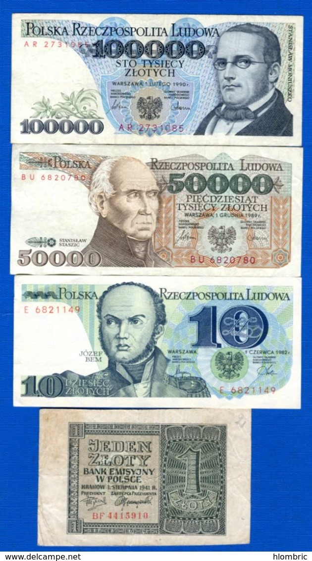 Pologne  7  Billets - Polen