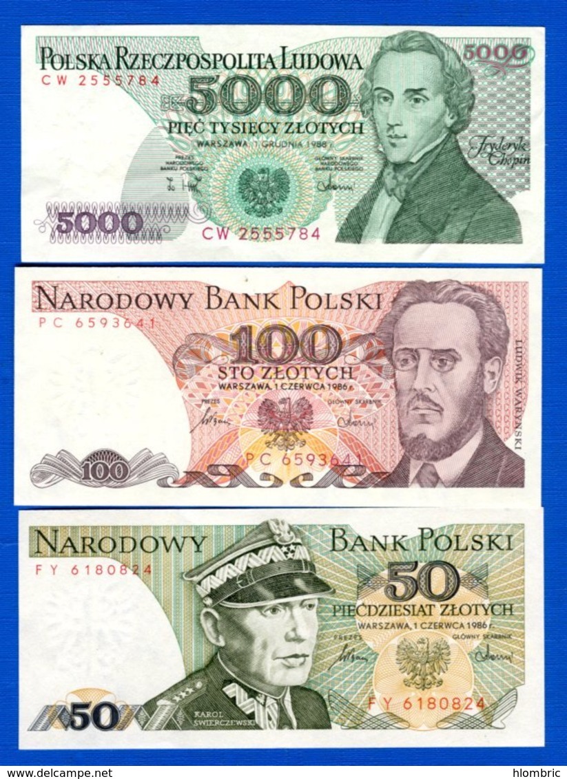 Pologne  7  Billets - Polen