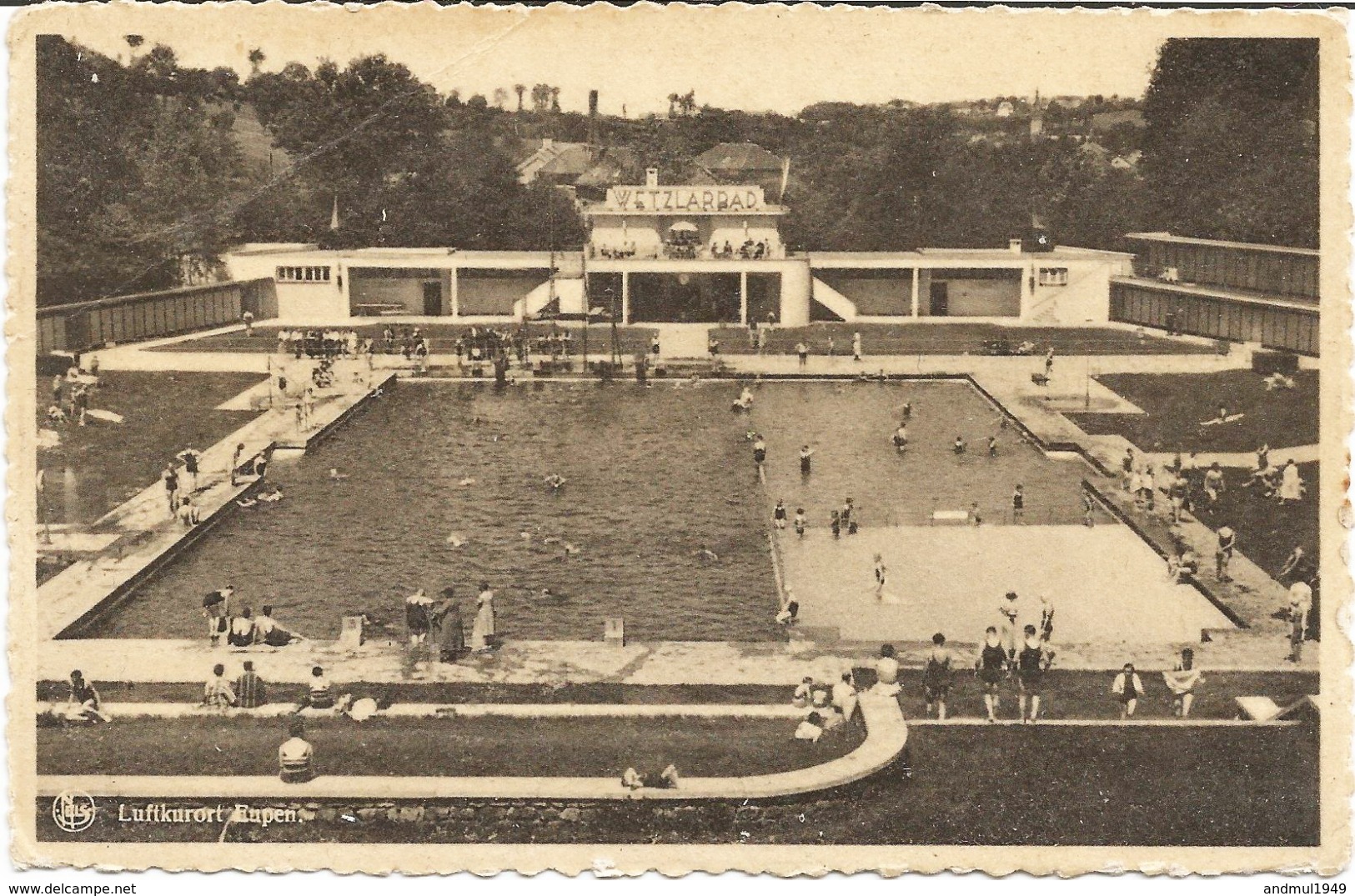 EUPEN - Bassin De Natation - A Circulé - Photo Lander, Eupen - Eupen