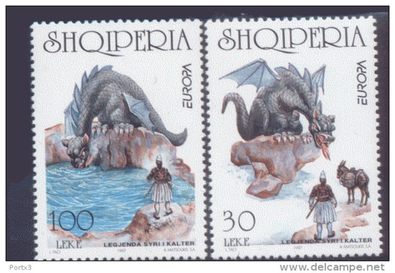 CEPT Sagen Und Legenden / Legends - Mythes Albanien 2619 - 2620 ** Postfrisch, MNH, Neuf - 1997