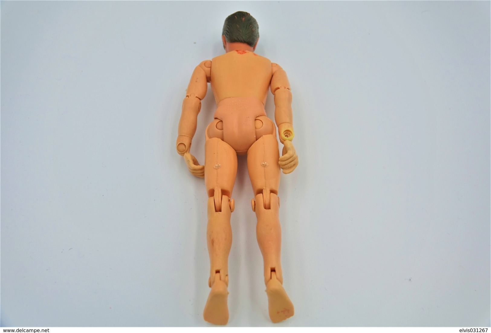 Vintage ACTION MAN TONG IND CO : SOLDIER MISSING CLOTHES For Parts Or Repair - Made In HongKong Patent USA & UK - GI JOE - Action Man