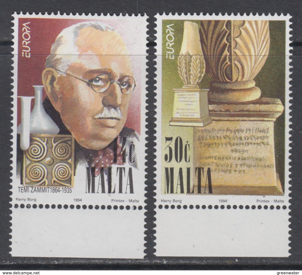 Europa Cept 1994  Malta 2v ** Mnh (44908) ROCK BOTTOM PRICE - 1994