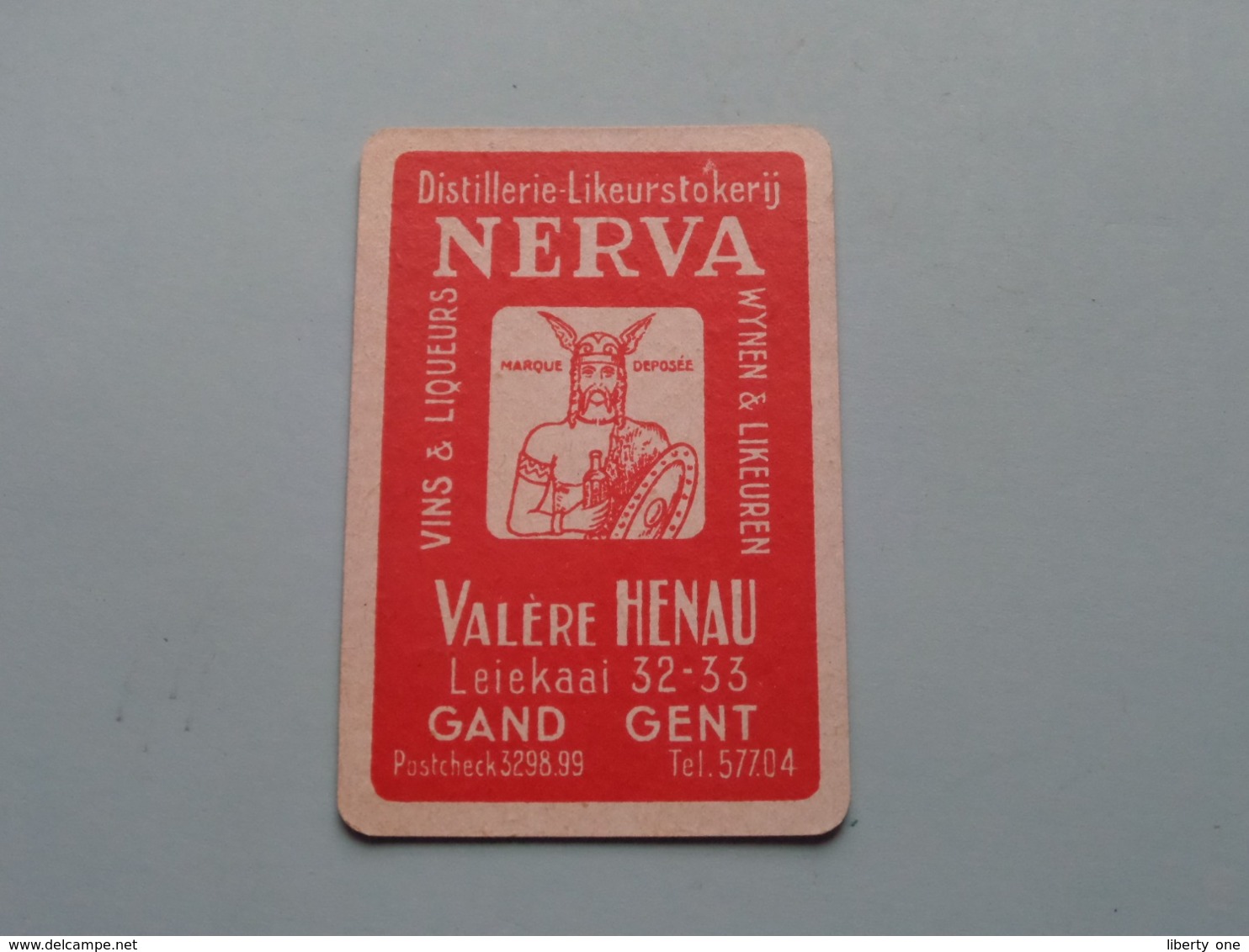 Distillerie-Likeurstokerij NERVA / Valère HENAU Gand Gent ( Schoppen 10 ) ( Details - Zie Foto's Voor En Achter ) ! - Playing Cards (classic)