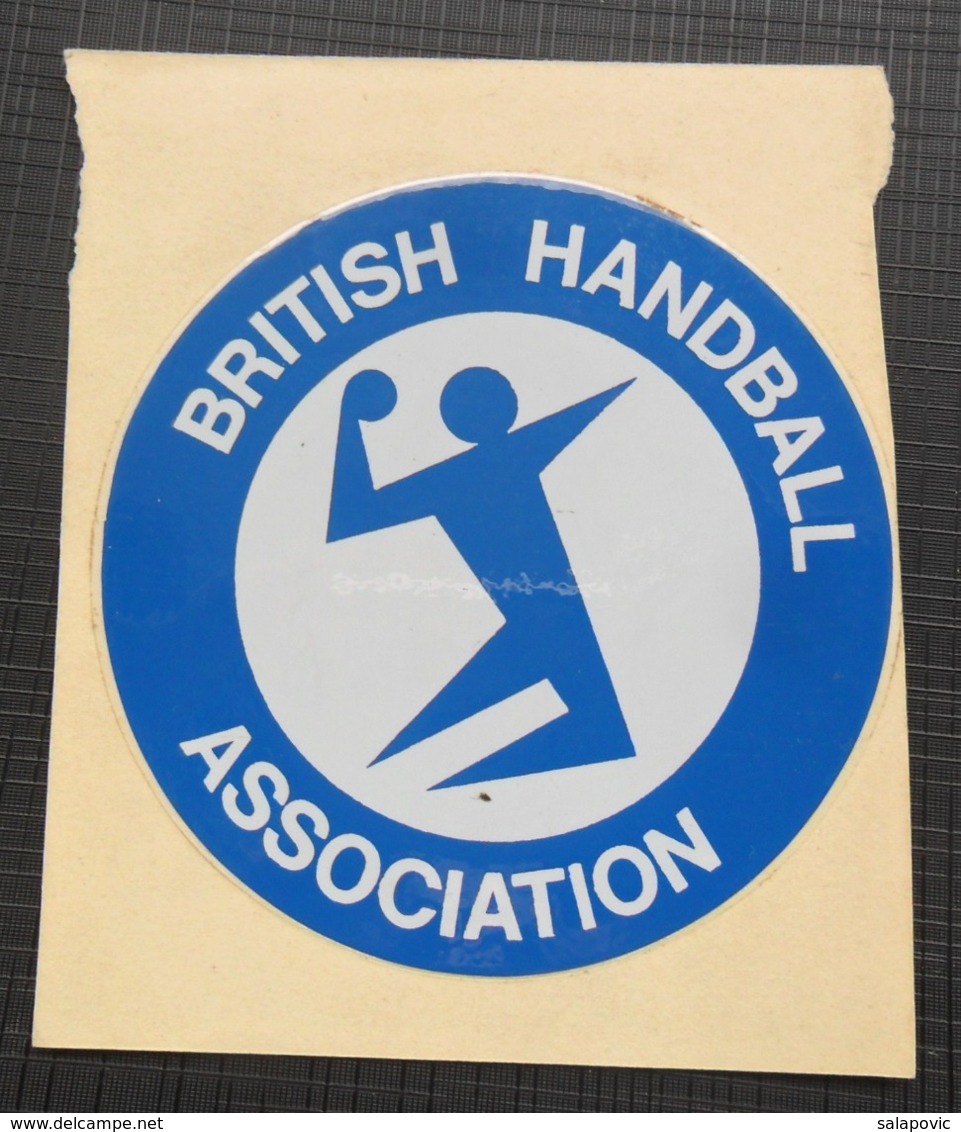 BRITISH HANDBALL ASSOCIATION HANDBALL  OLD LABEL - Handbal