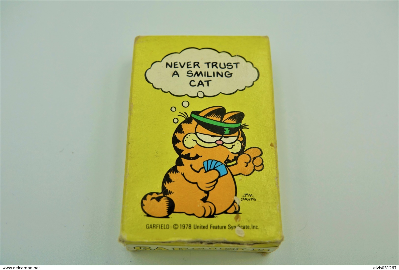 Speelkaarten, Garfield Old Odie Maid Card Game Playing Cards Memory 1978 "never Trust A Smiling Cat" , ** - Vintage - Speelkaarten