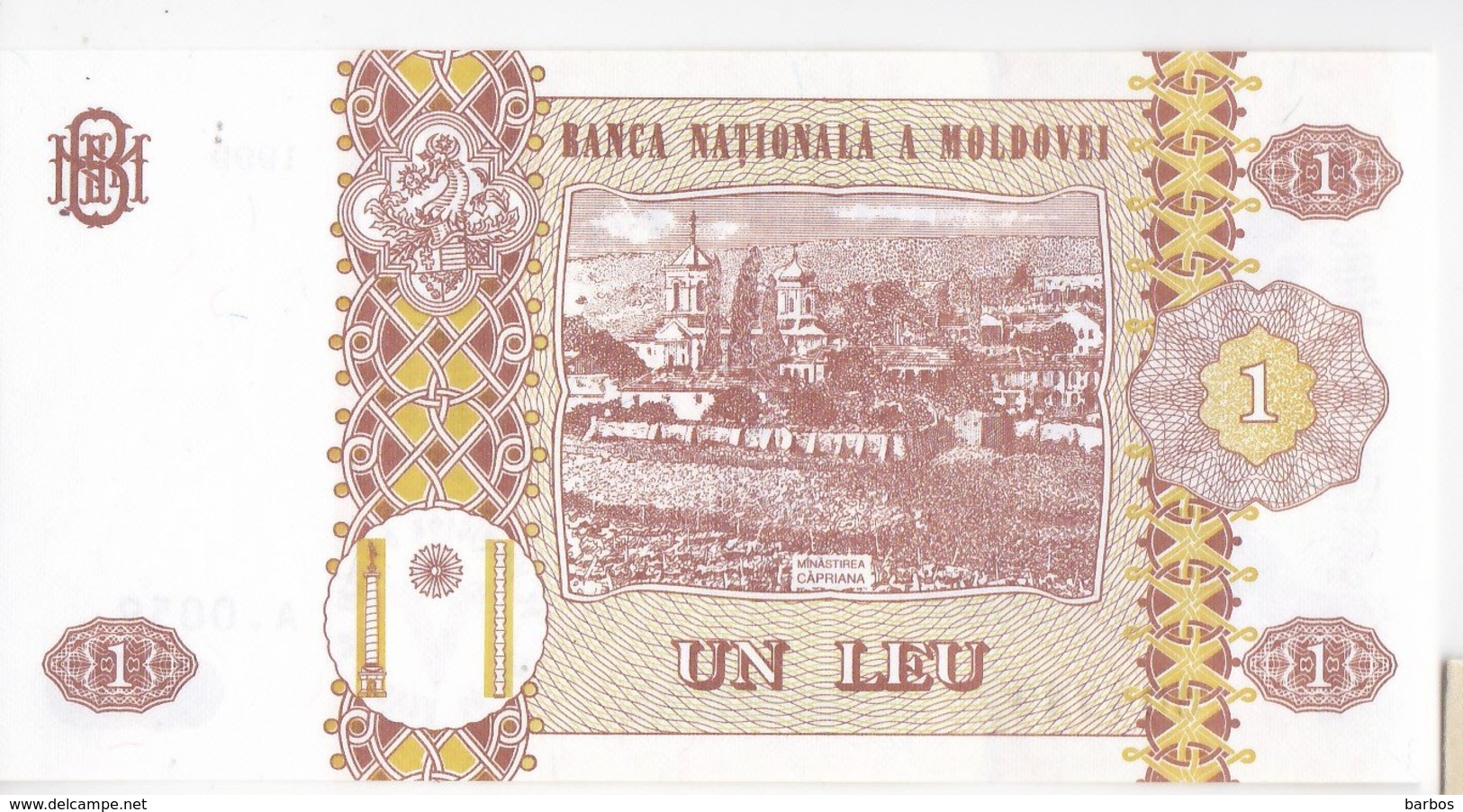 Moldova   Moldavie 1 Leu , 1999 ,  UNC - Moldova