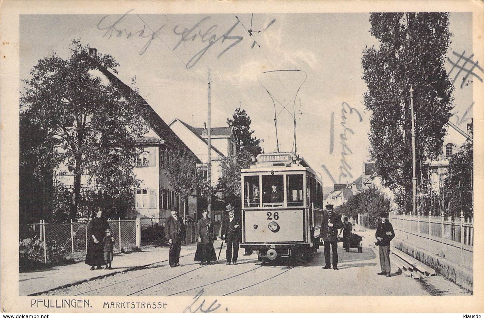 Pfullingen - Marktstrasse Strassenbahn 191? - Otros & Sin Clasificación