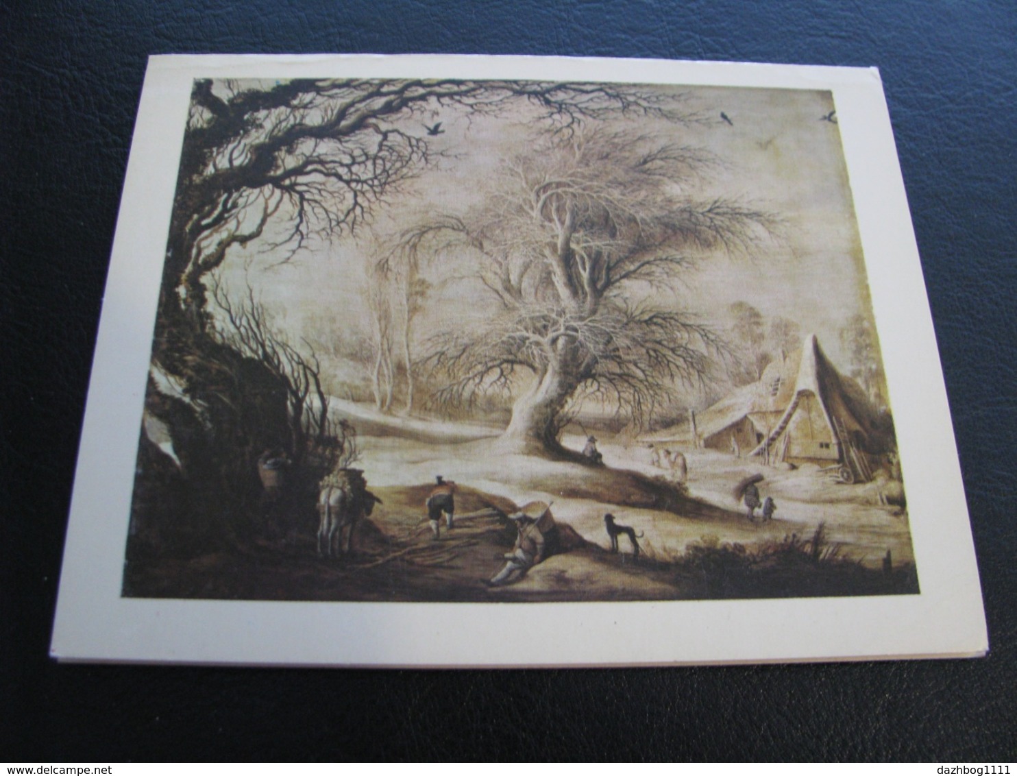 USSR Soviet Russia Unused Postcard Clean Painting Master Of Winter Landscapes Netherlands 1974 - Other & Unclassified