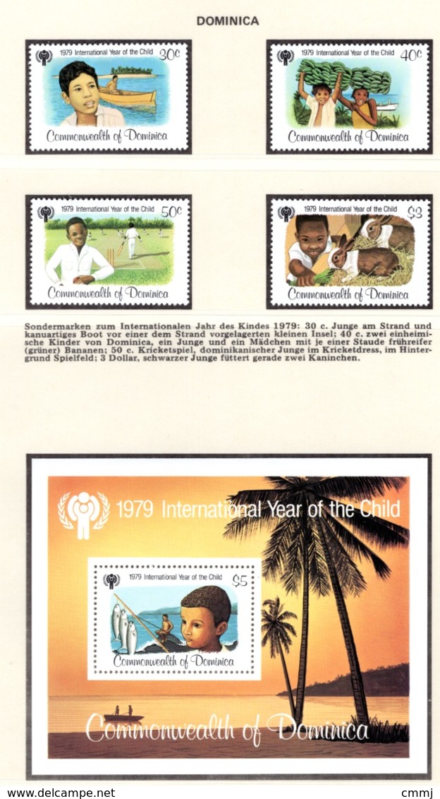 YEAR INTERN. OF CHILD - DOMINICA - Mi. Nr. 625/628 + BF 55 - NH - (6532-22.) - Grenada (1974-...)