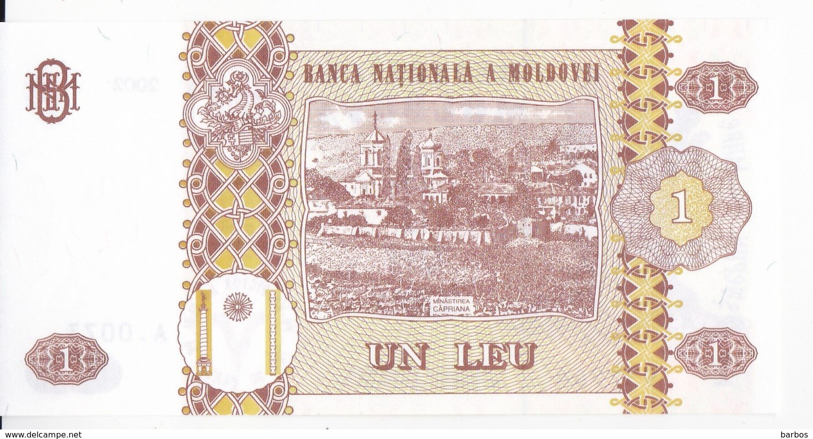 Moldova ,  Moldavie , 1 Leu , 2002 ,  UNC - Moldova