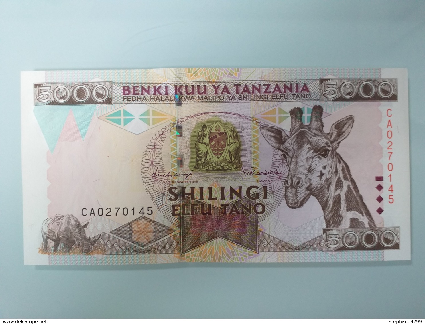 TANZANIE-5000 SHILLINGS 1997.UNC - Tanzania