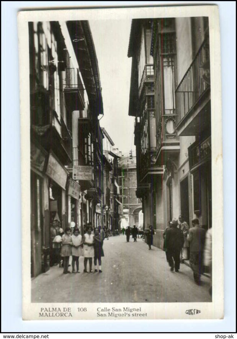 U8505/ Spanien Palma De Mallorca Calle San Miguel Foto AK - Sonstige & Ohne Zuordnung