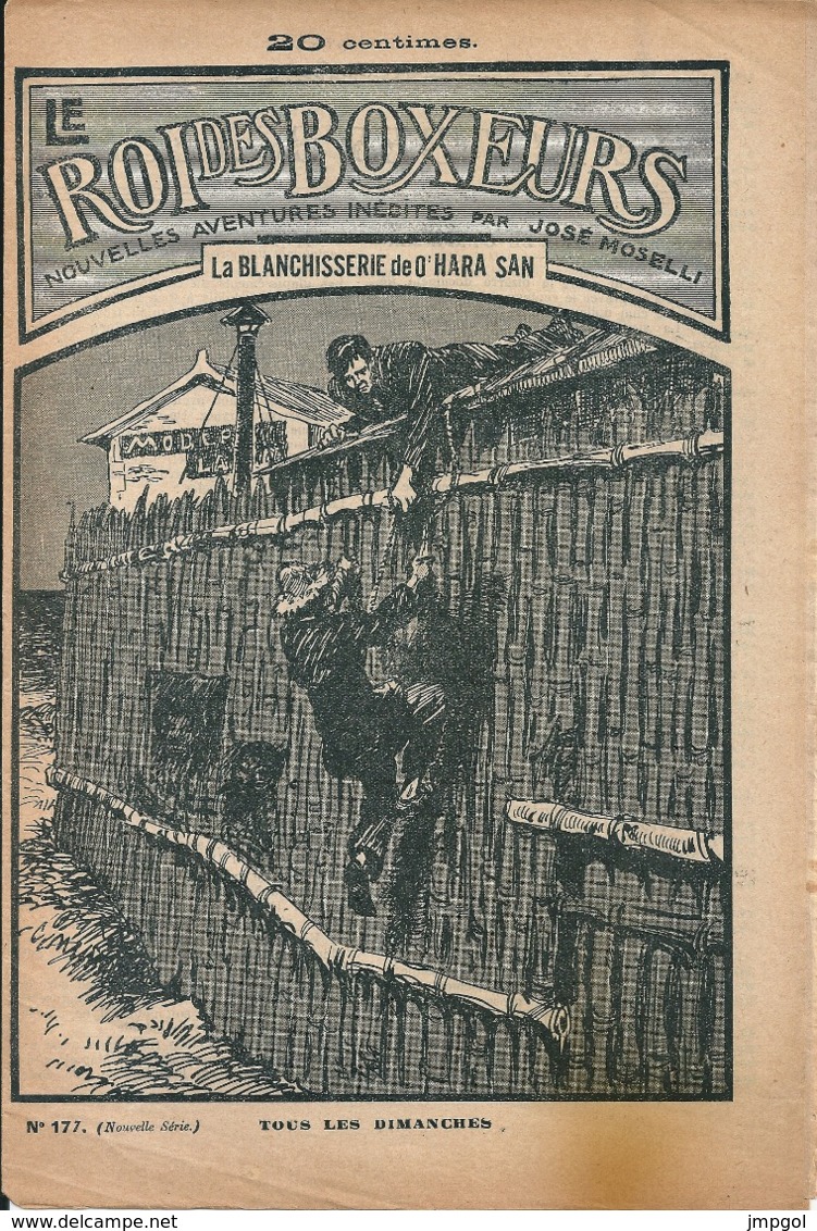 Le Roi Des Boxeurs N°177 1935 "La Blanchisserie De O'Hara San" José Moselli - Aventure