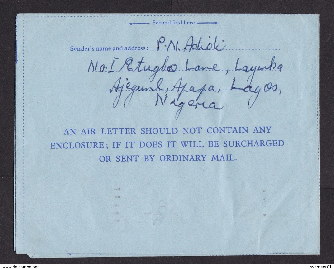 Nigeria: Stationery Aerogramme To Sweden, 1969, Parrot, Bird, Air Letter (minor Creases) - Nigeria (1961-...)