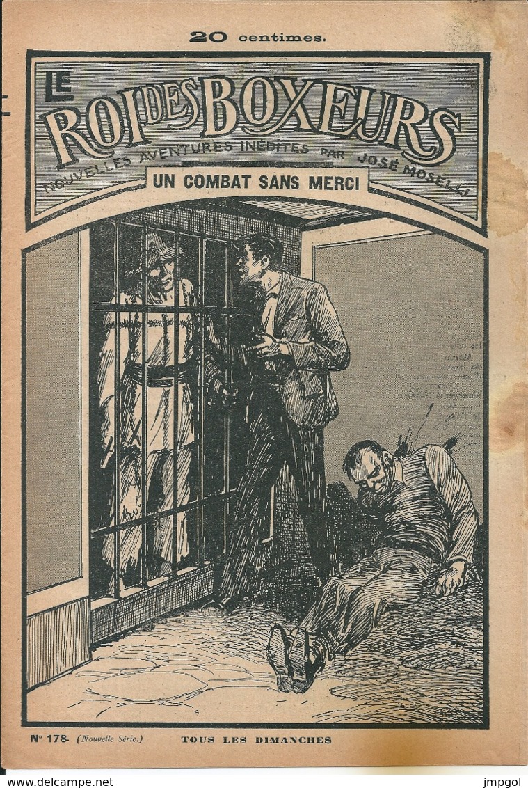 Le Roi Des Boxeurs N°178 1935 "Un Combat Sans Merci" José Moselli - Aventure