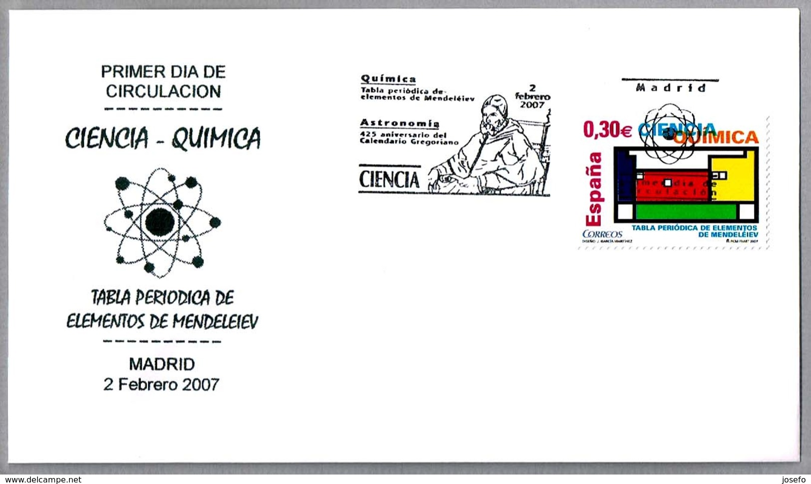 TABLA PERIODICA DE MENDELEIEV - PERIODIC TABLE. SPD/FDC Madrid 2007 - Química