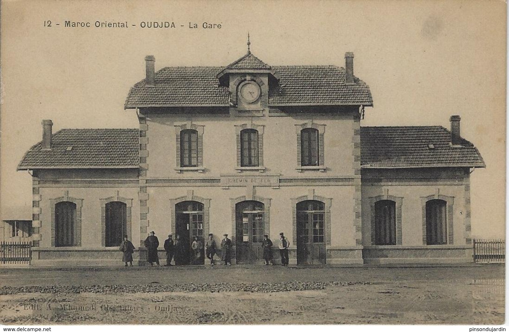 MAROC Oriental - OUDJA - La Gare (voyagé) - Autres & Non Classés