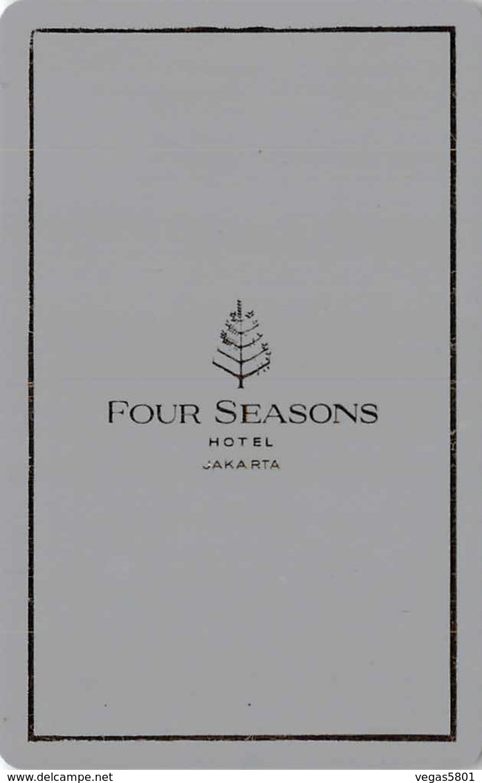 FOUR SEASONS Jakarta - Hotel Room Key Card, Hotelkarte, Schlüsselkarte, Clé De L'Hôtel - Hotelkarten