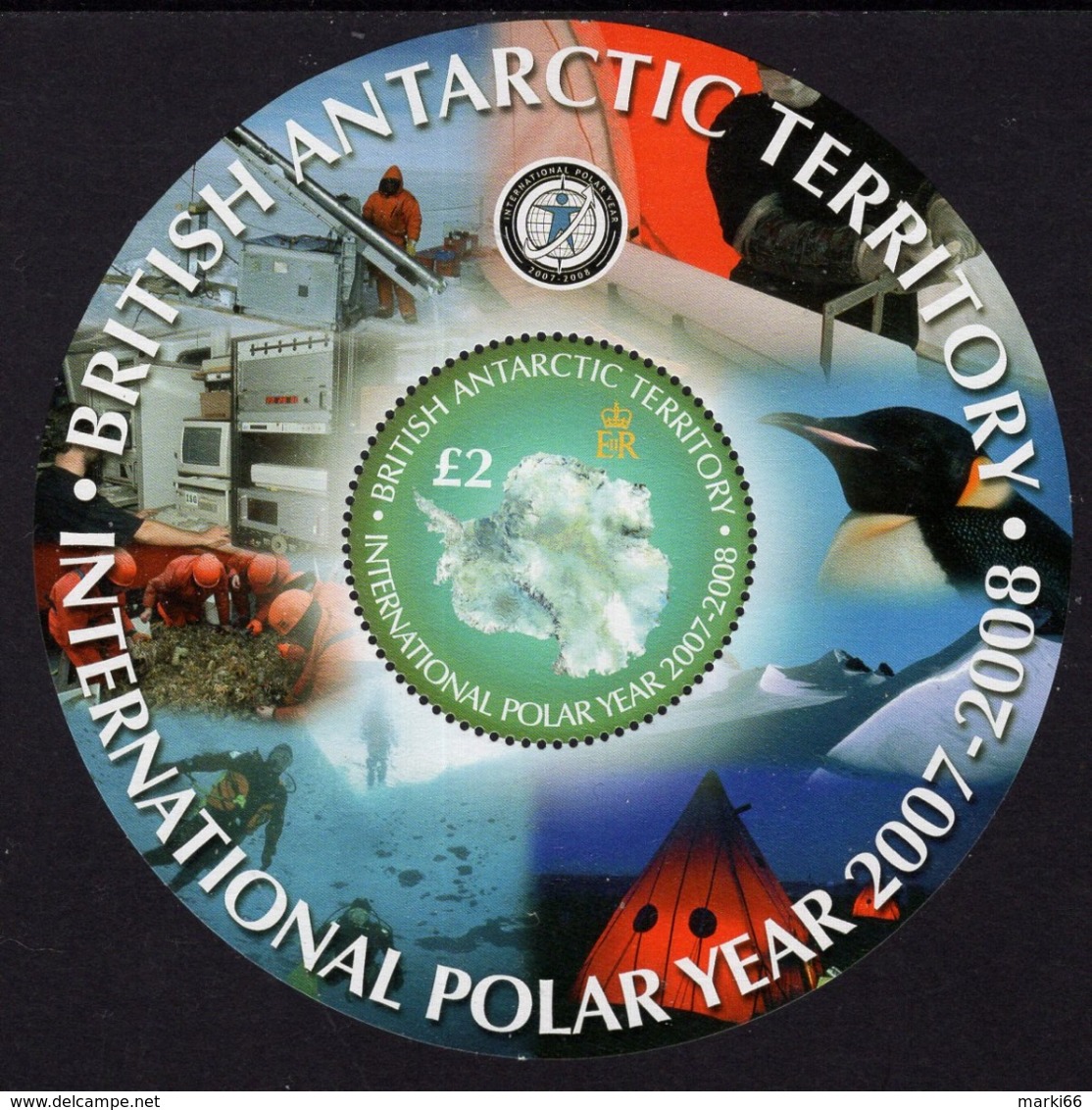 British Antarctic Territory - 2008 - International Polar Year - Mint Souvenir Sheet - Unused Stamps