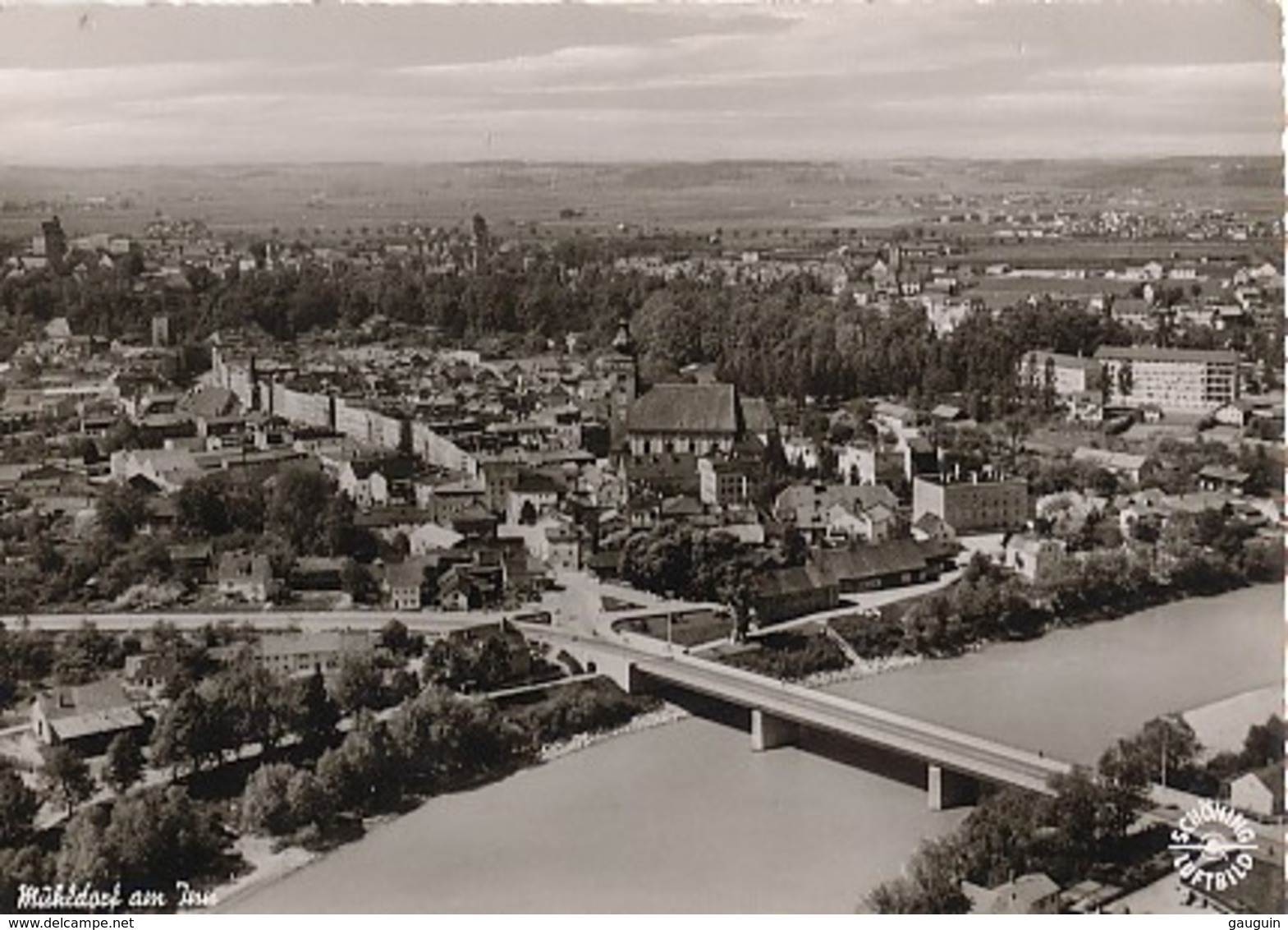 CPSM - MÜHLDORF Am Inn - Vue Aérienne De La Ville ... - Muehldorf