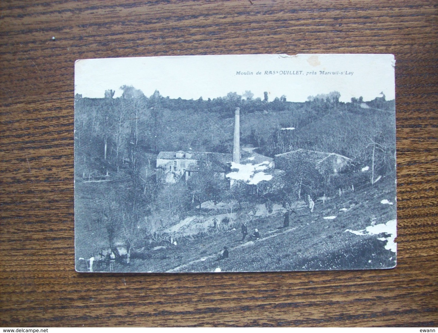 Carte Postale Ancienne Du Moulin De Rassouillet, Près Mareuil/Lay - Mareuil Sur Lay Dissais