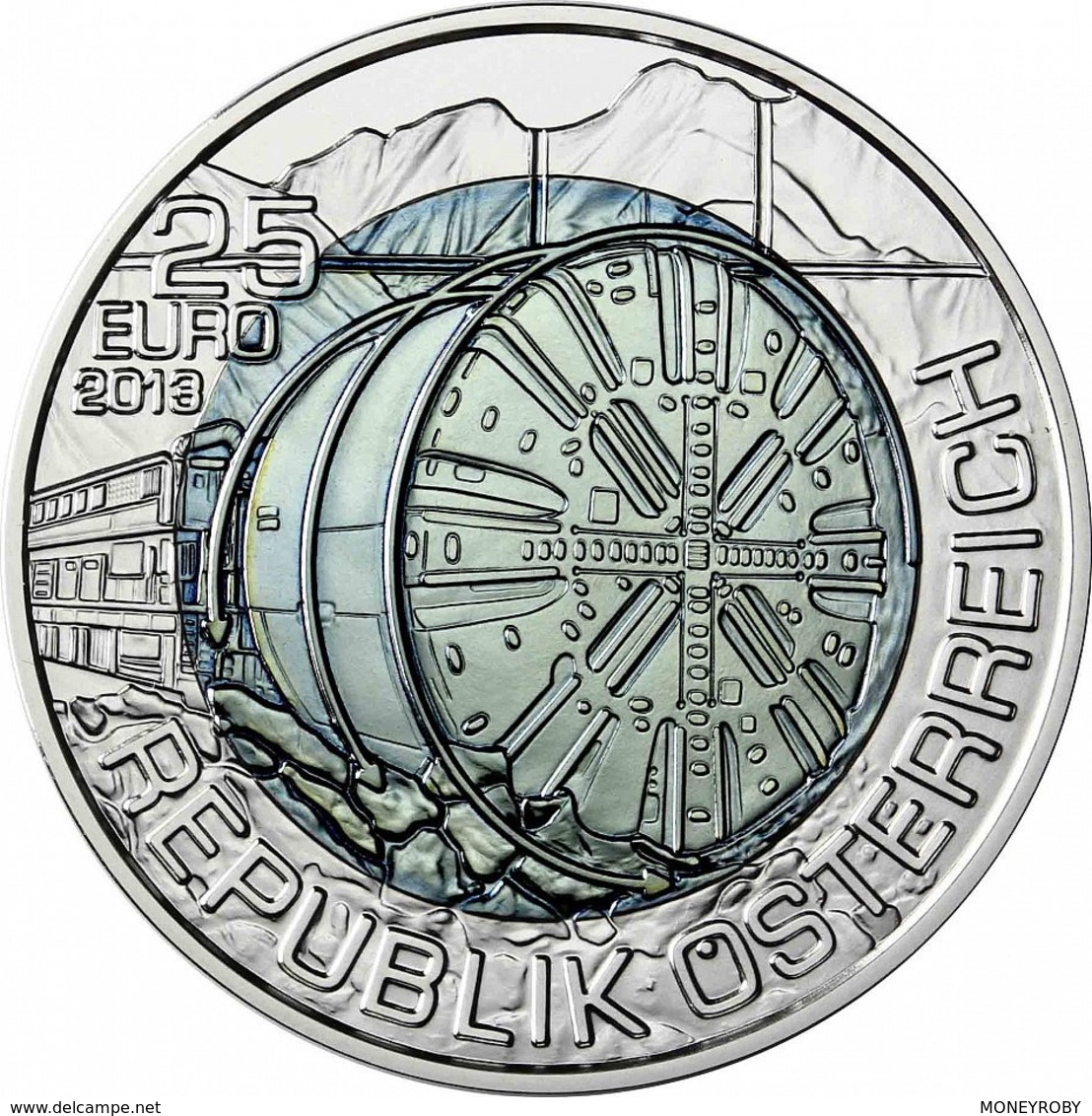 AUSTRIA 25 EURO NIOB 2013 " TUNNELBAU " - Austria